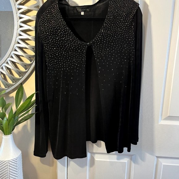 Lindor, black sparkle cardigan - Picture 6 of 6